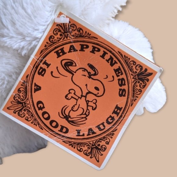 Peanuts Snoopy Laughing giggle plush 12" working / tested with tag - Picture 2 of 4